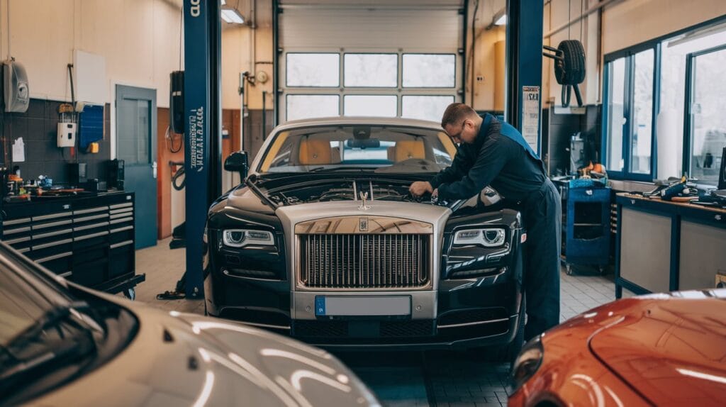 General inspection and service of Rolls Royce.