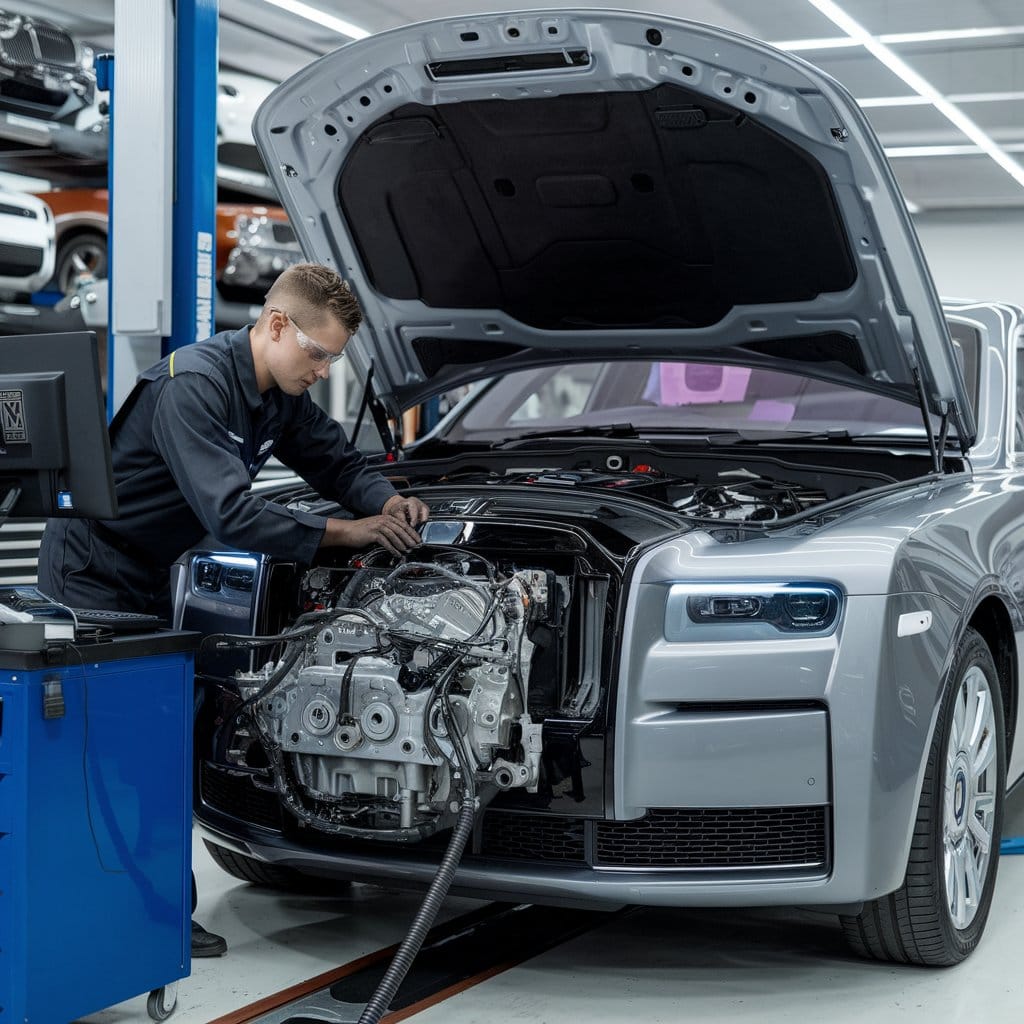 Rolls Royce Transmission Being fixed in Workshop.