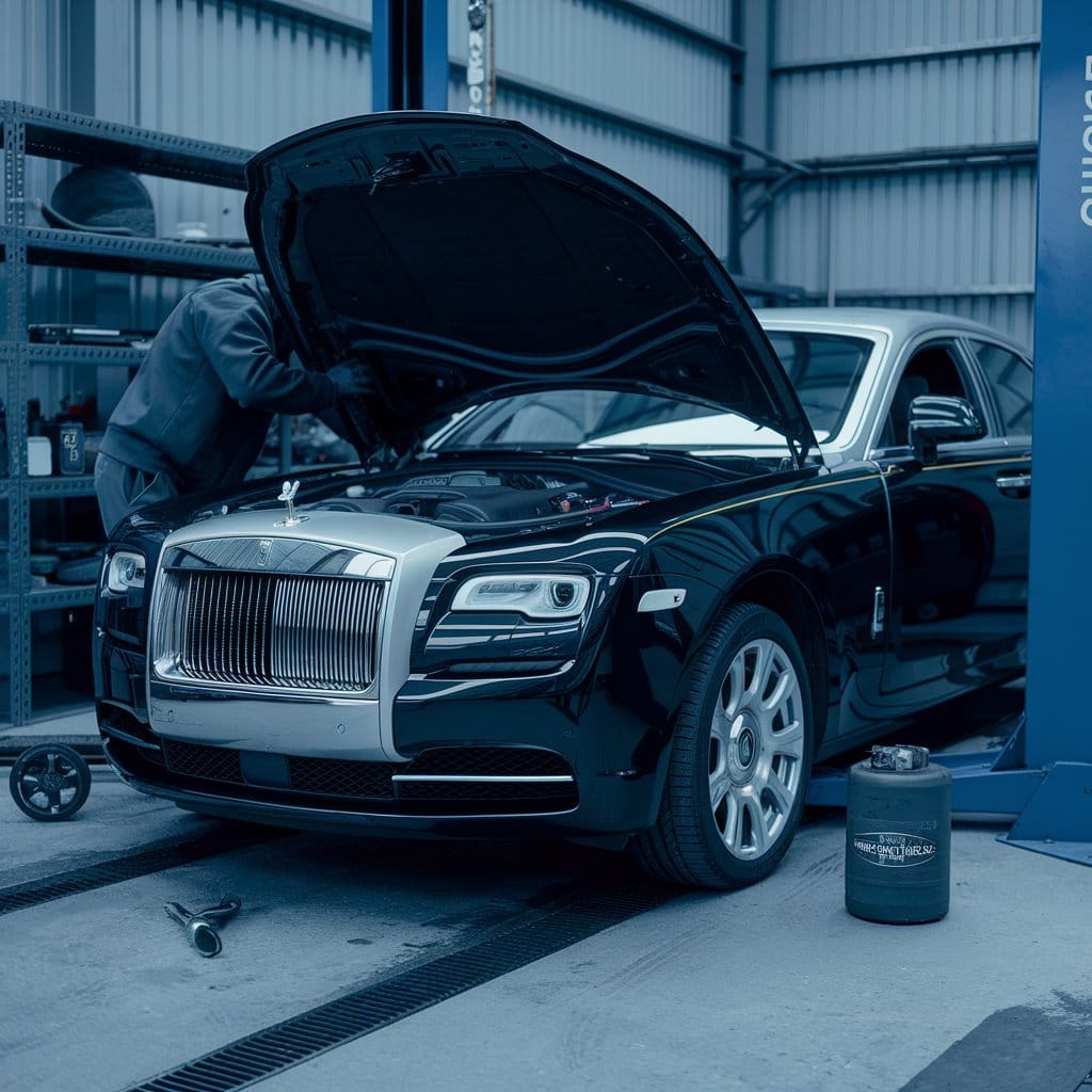 Rolls Royce oil change service in Dubai